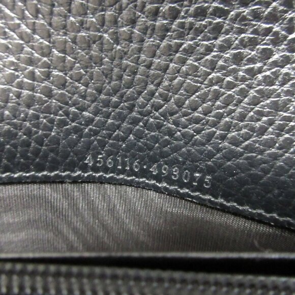GUCCI Black Leather GG Marmont Wallet - Picture 8 of 10